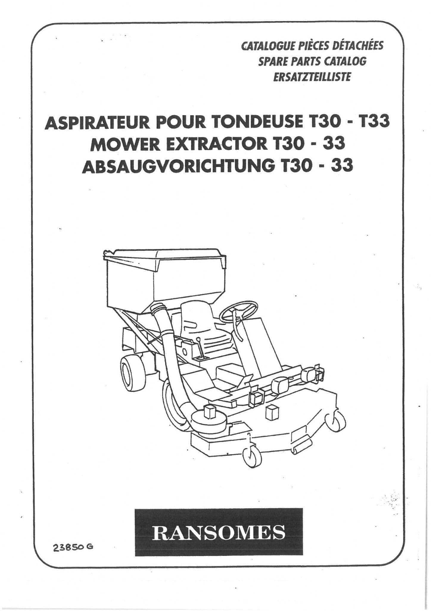 ransomes mower parts diagram