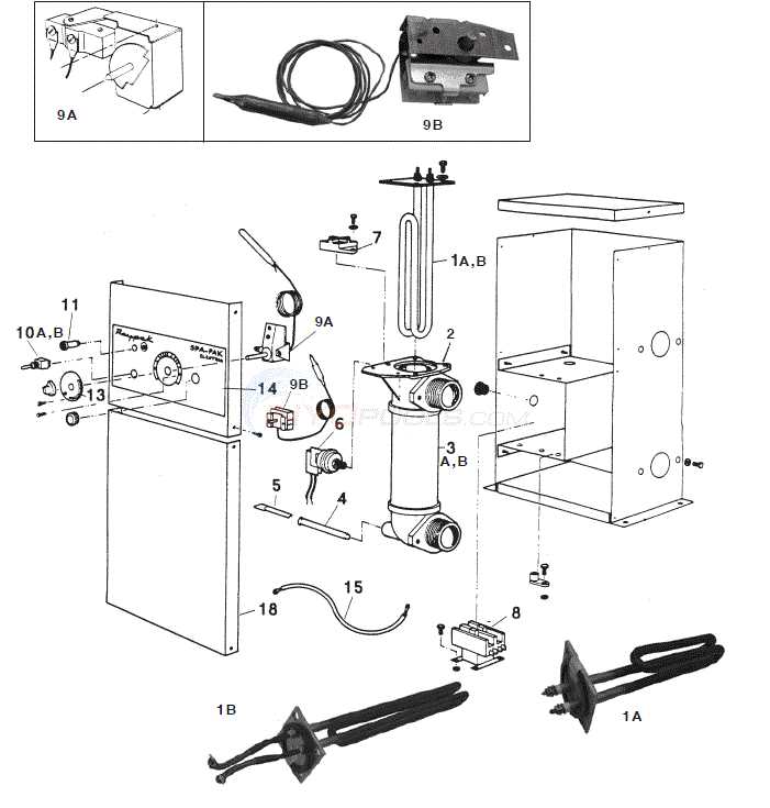 raypak heater parts diagram