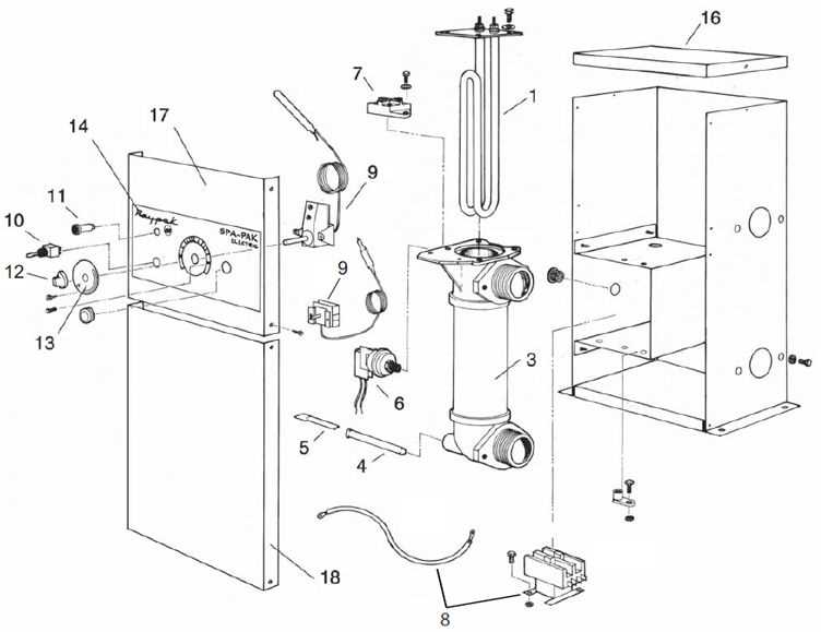 raypak pool heater parts diagram