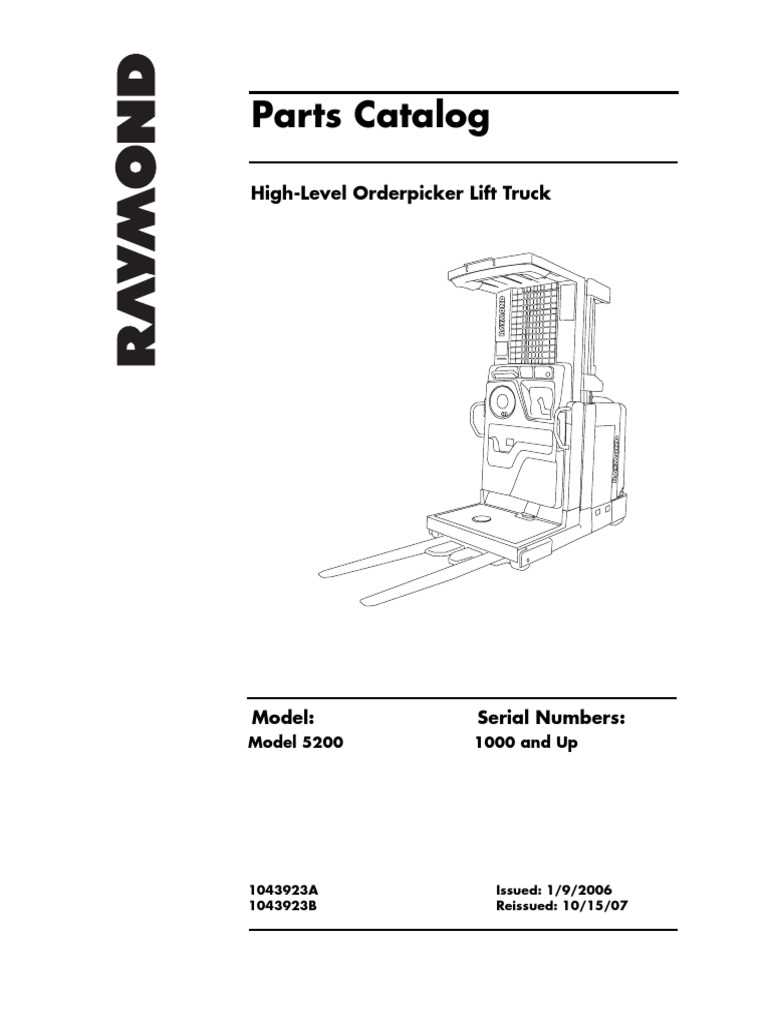 reach truck parts diagram