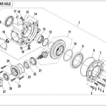 rear axle parts diagram