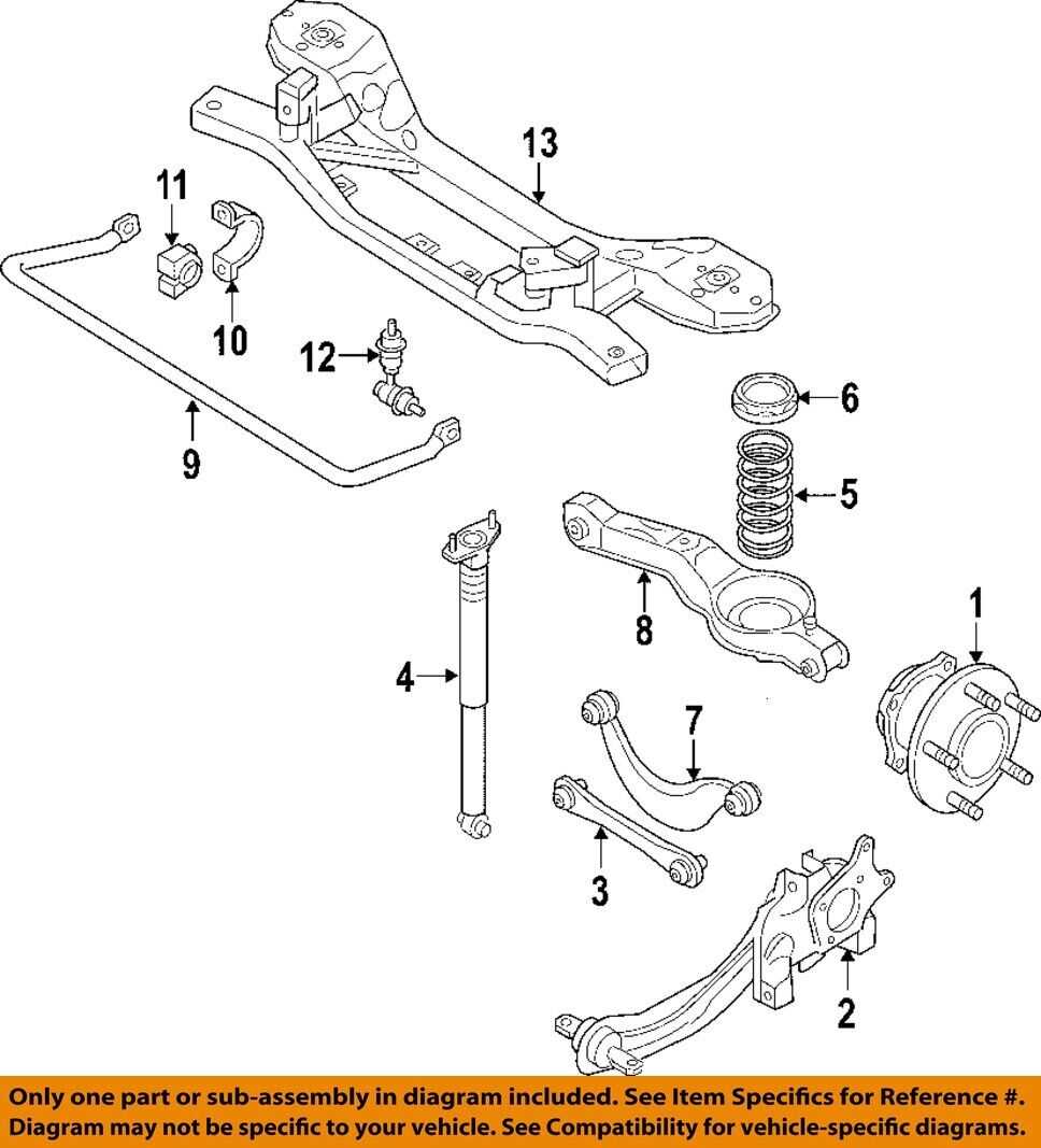 rear suspension parts diagram