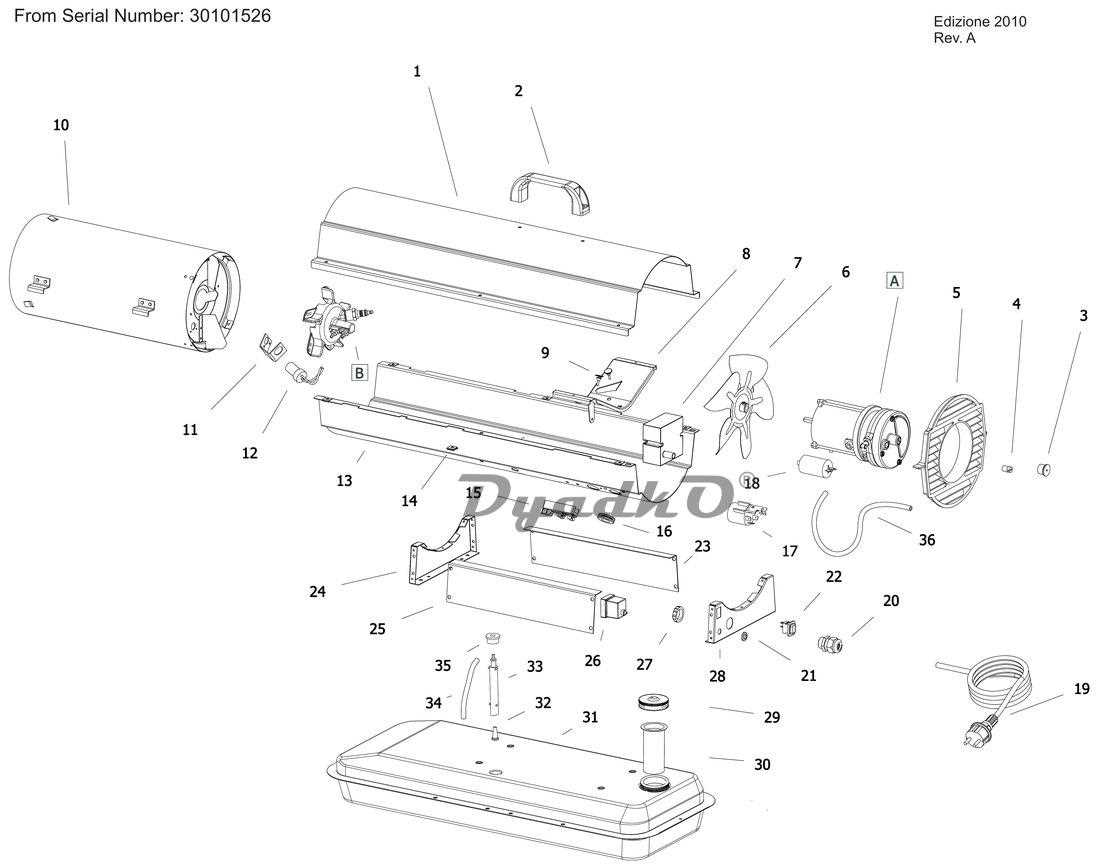 reddy heater parts diagram