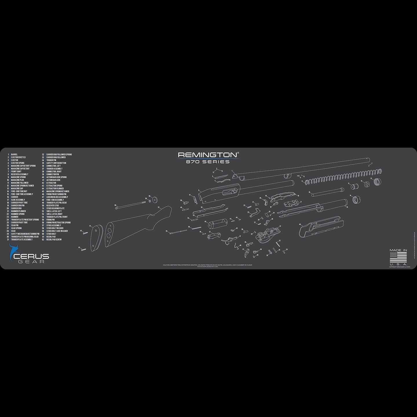 rem 870 parts diagram