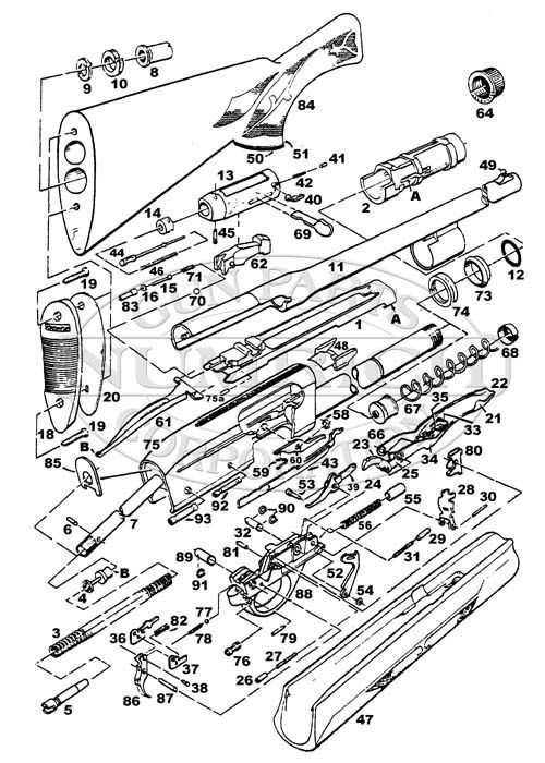 remington 1100 12 gauge parts diagram