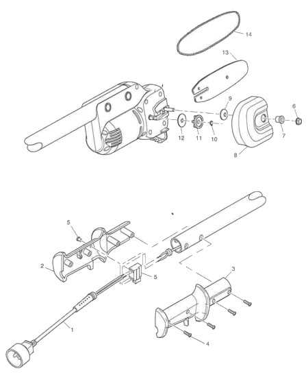 remington electric chainsaw parts diagram