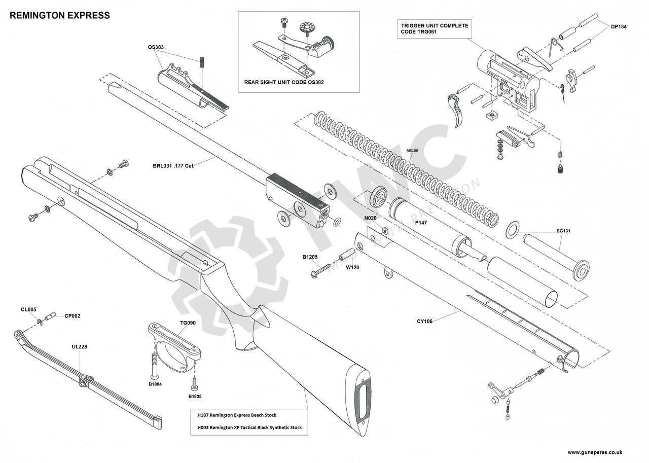 remington v3 parts diagram