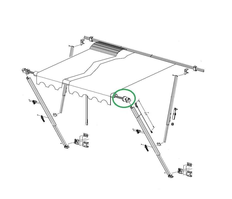 retractable awning parts diagram