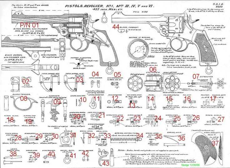 revolver parts diagram