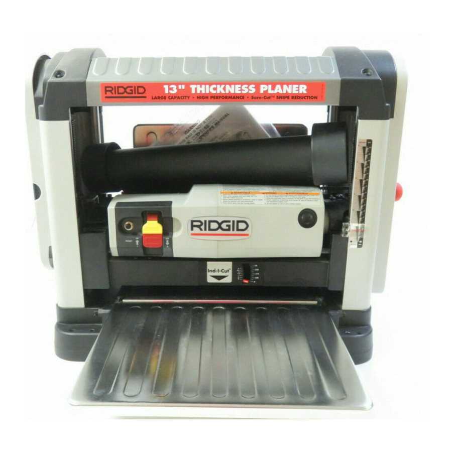 ridgid 13 planer parts diagram