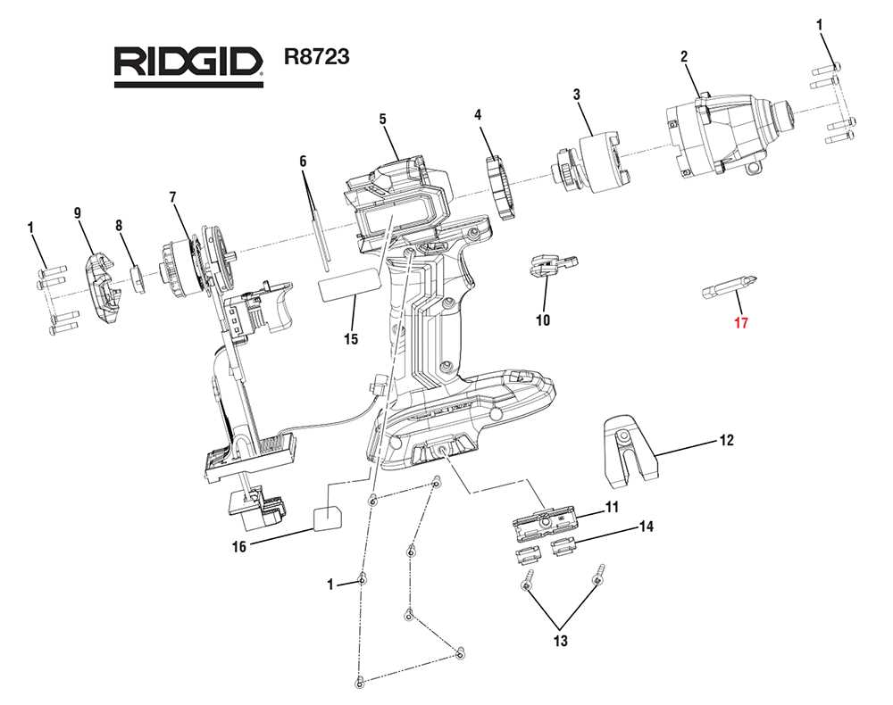 ridgid drill parts diagram