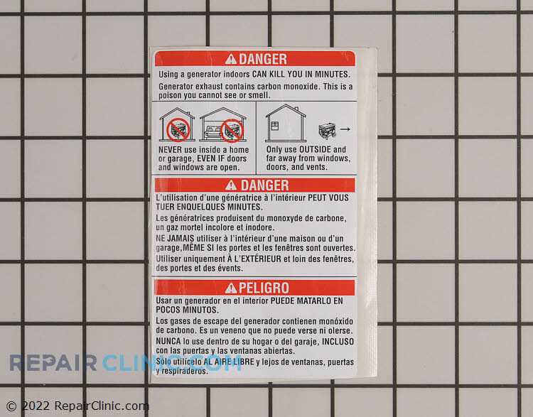 ridgid generator parts diagram