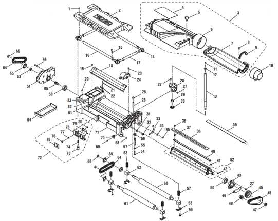 ridgid planer parts diagram