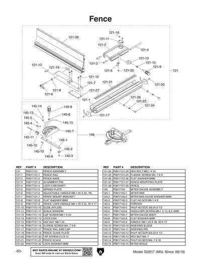 ridgid table saw parts diagram