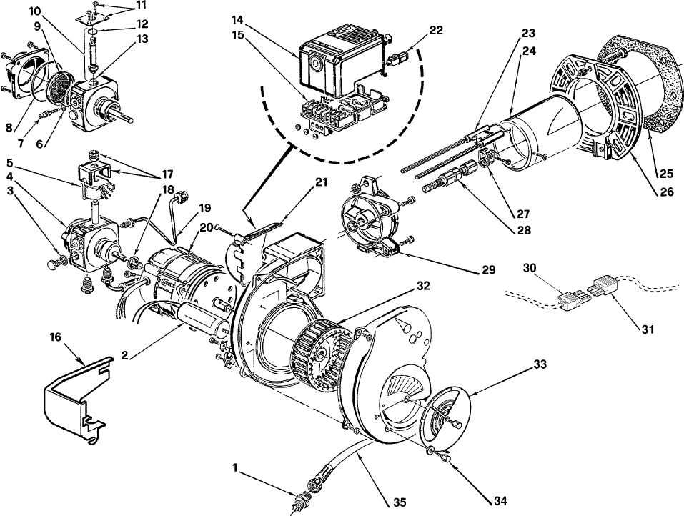 riello 40 f5 burner parts diagram