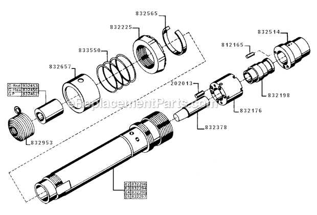 rivet gun parts diagram