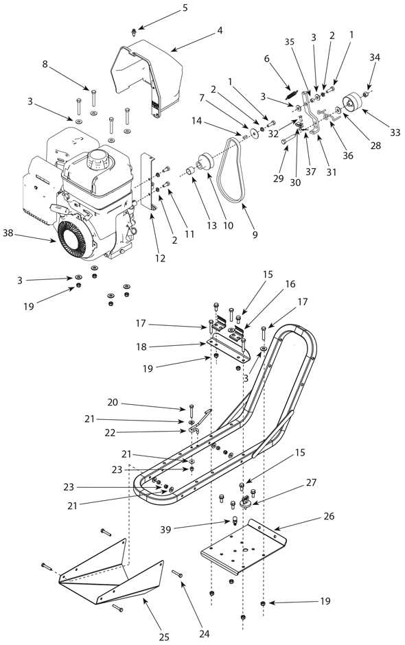 roper tiller parts diagram