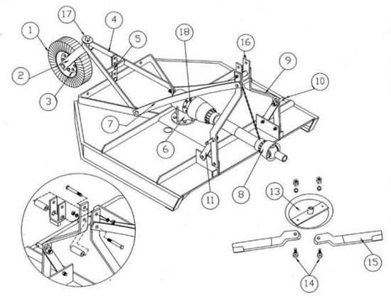 rotary cutter parts diagram