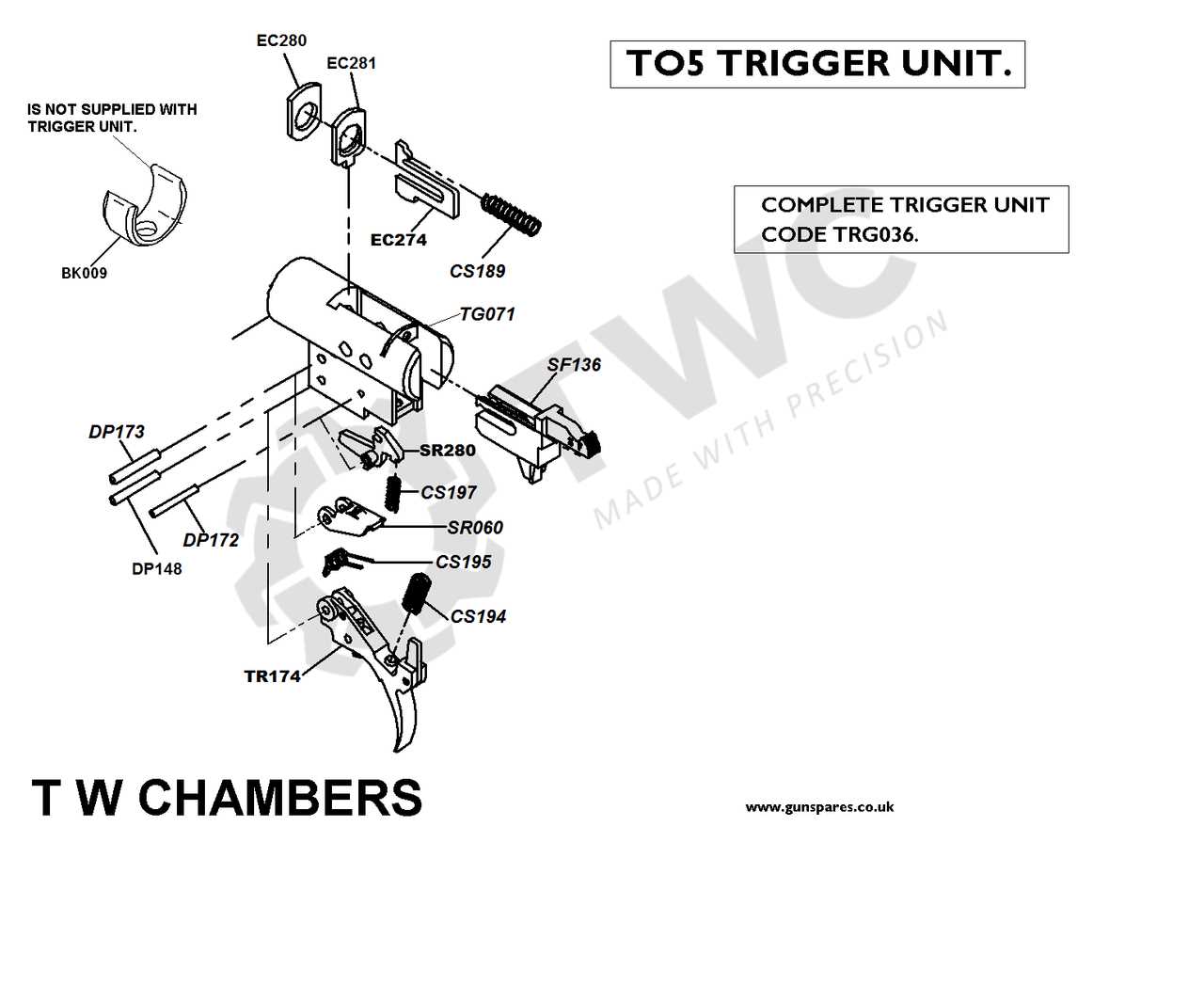 ruger air hawk parts diagram