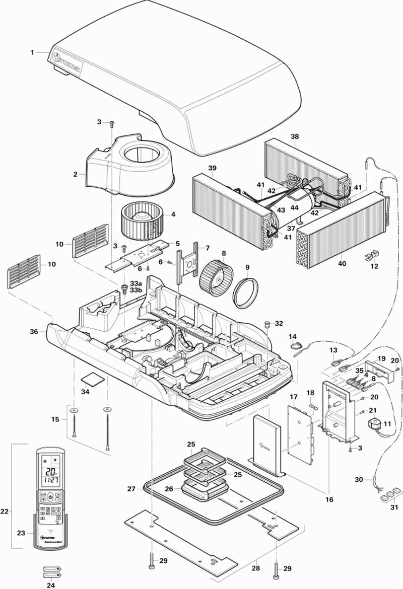 rv ac parts diagram