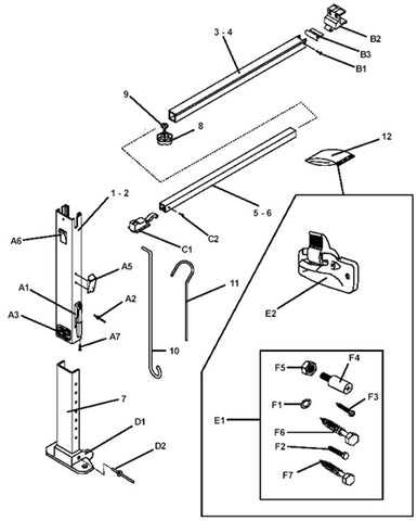 rv awning parts diagram