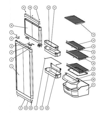 rv door parts diagram