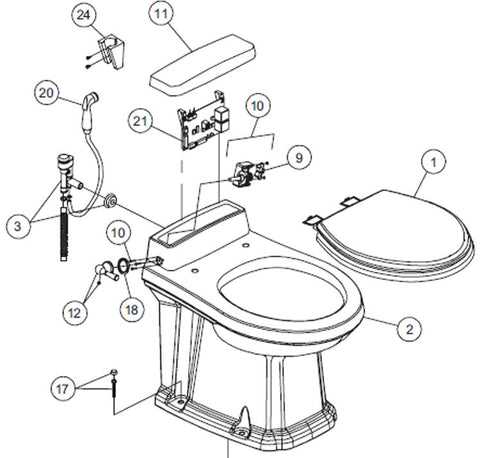 rv toilet parts diagram