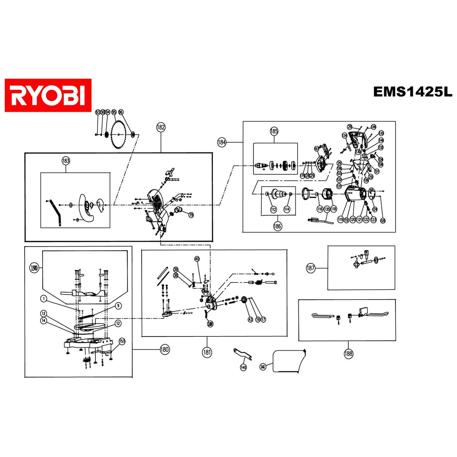 ryobi ex26 parts diagram