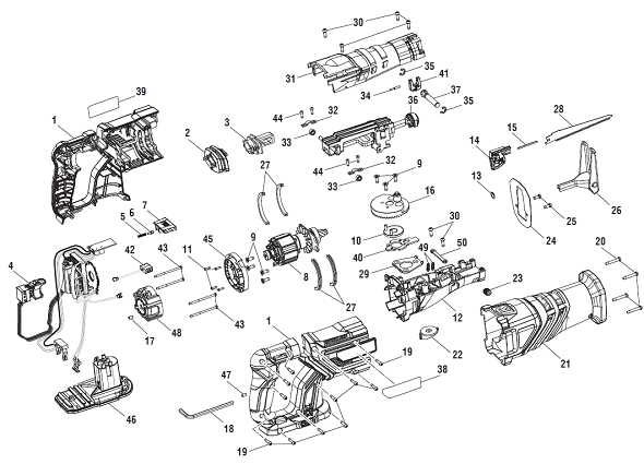 ryobi reciprocating saw parts diagram