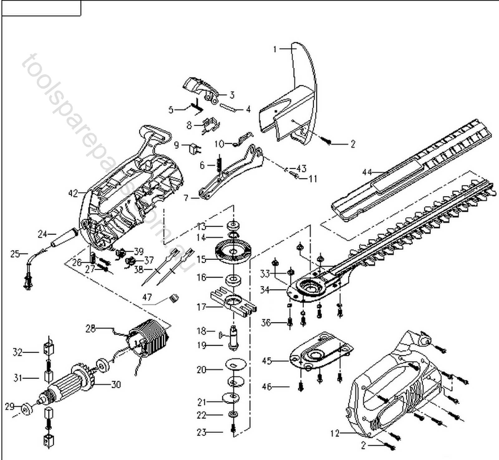 ryobi trimmer parts diagram