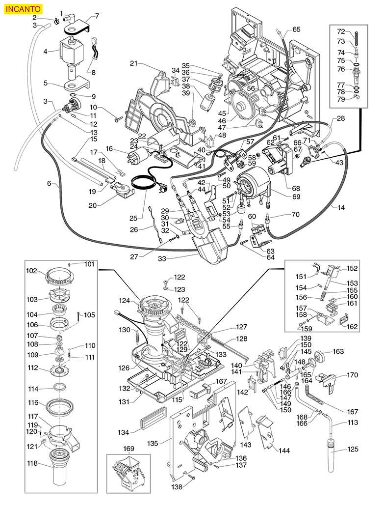 saeco incanto parts diagram