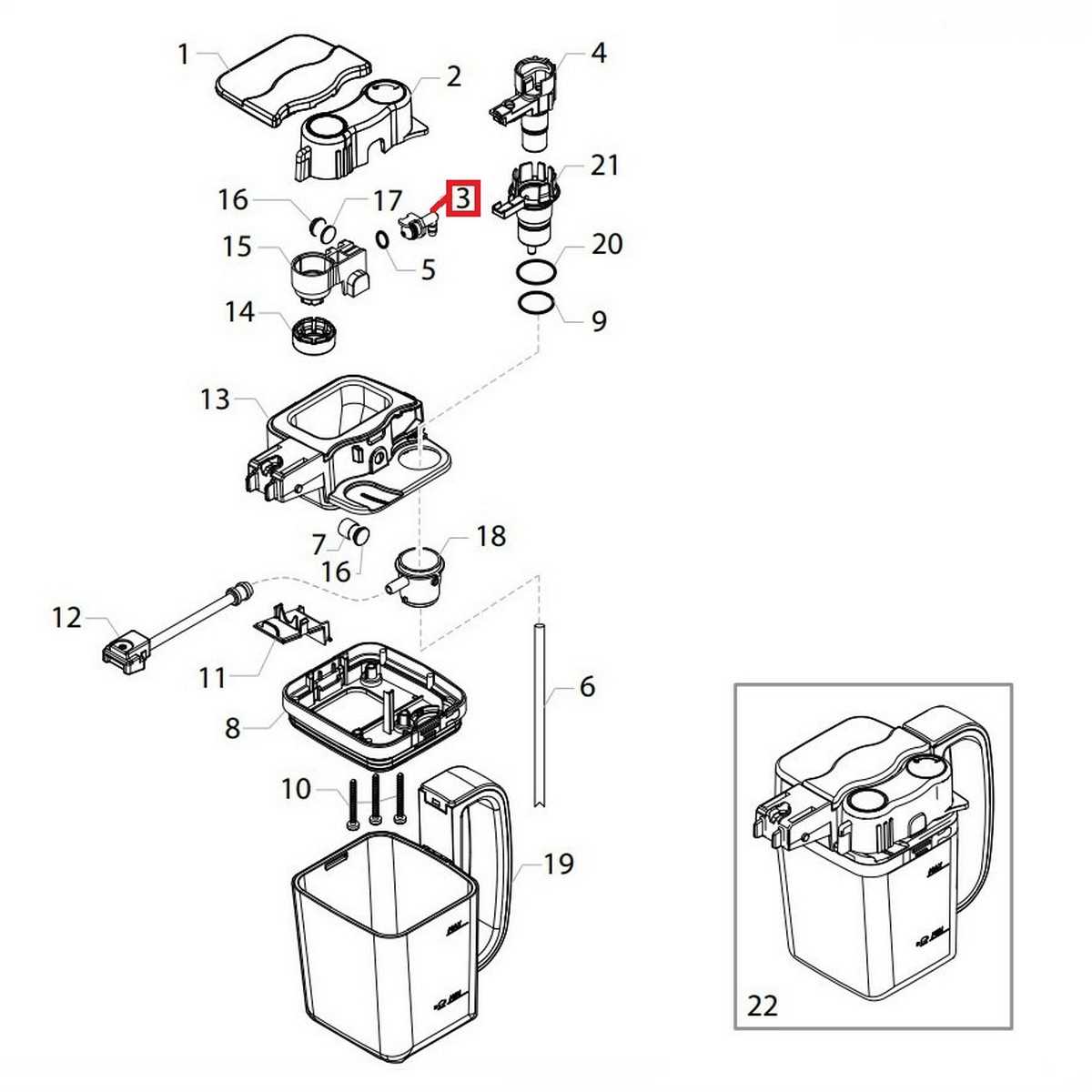 saeco intelia parts diagram