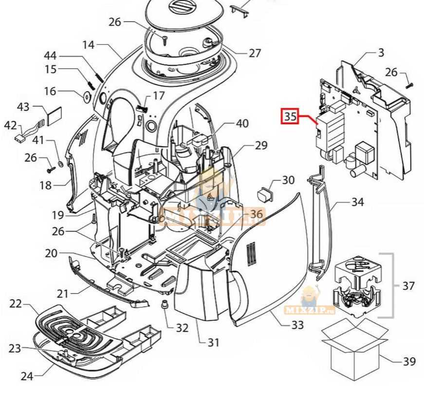 saeco xsmall parts diagram