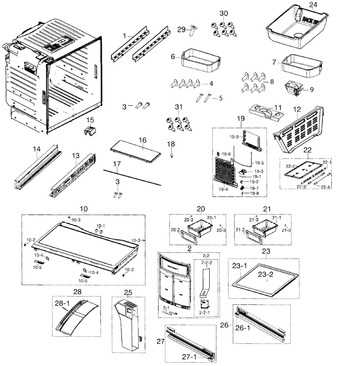 samsung french door refrigerator parts diagram