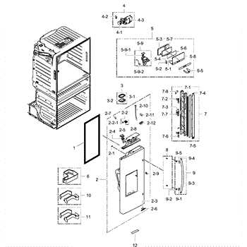 samsung french door refrigerator parts diagram