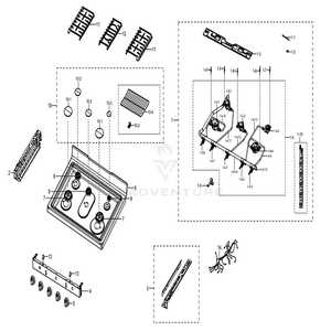 samsung range parts diagram