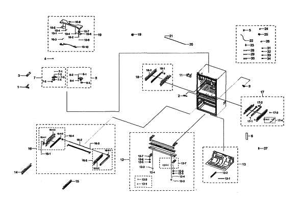 samsung refrigerator door parts diagram