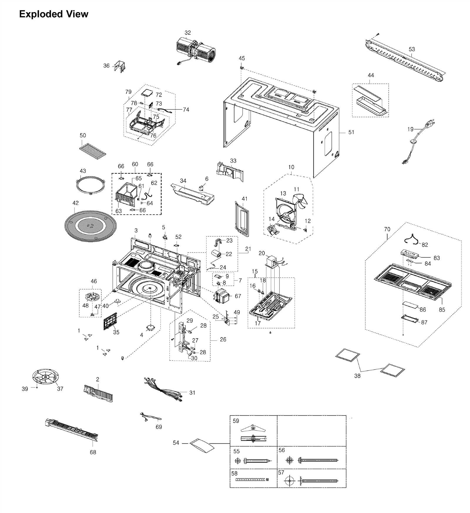 samsung smh9207st parts diagram