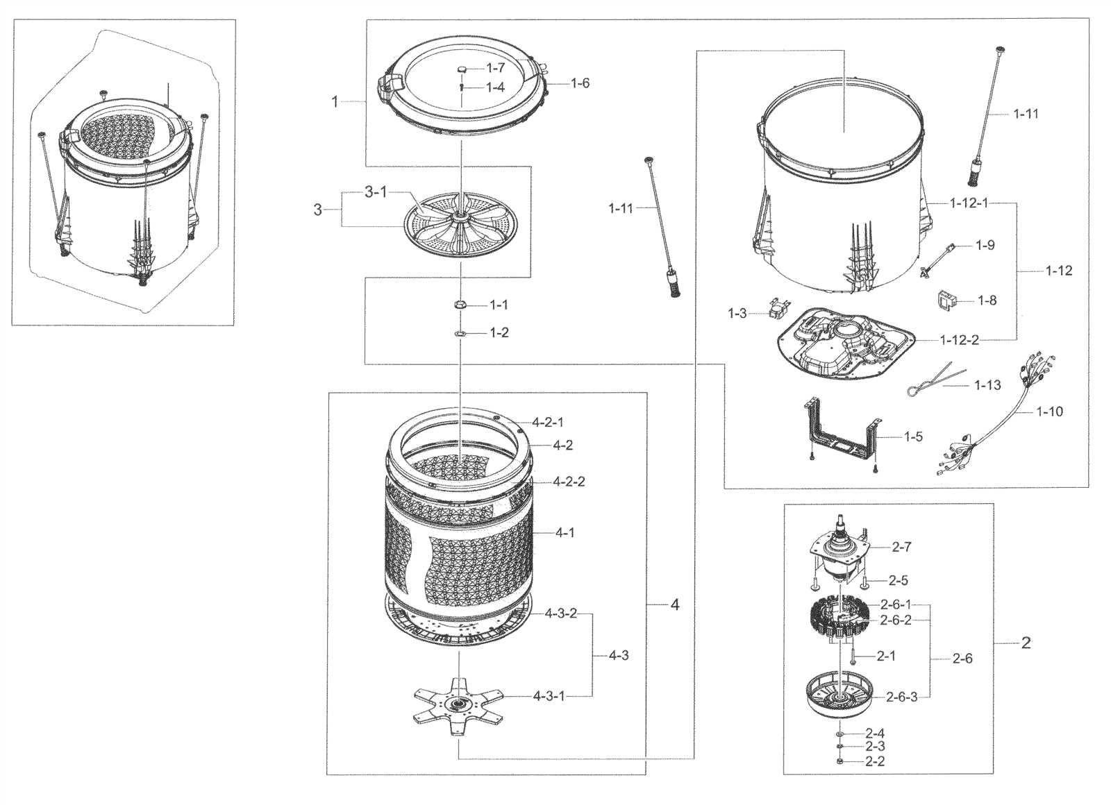 samsung washing machine parts diagram