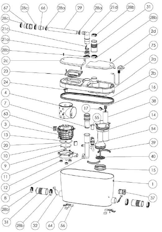 saniflo saniplus parts diagram