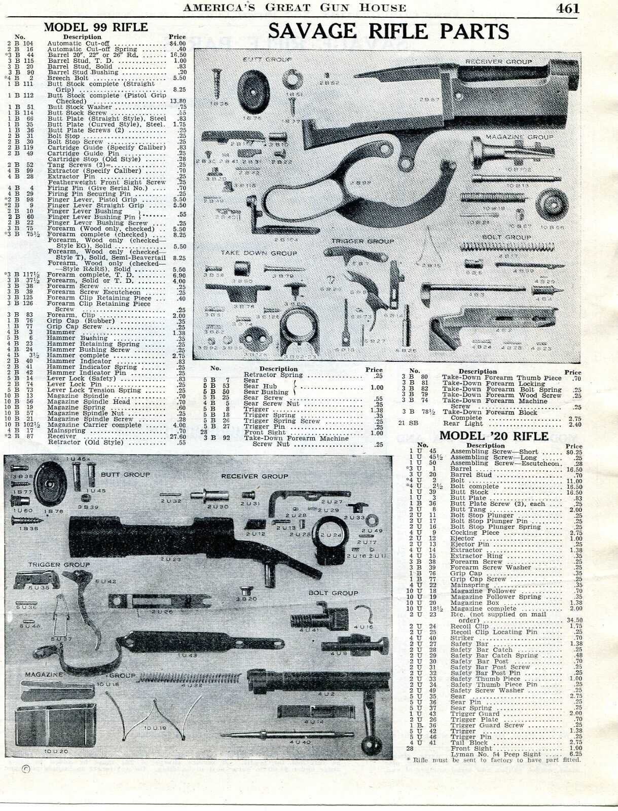 savage 99 parts diagram