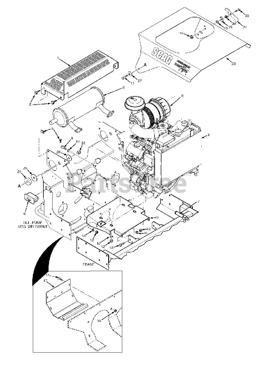 scag mower parts diagram