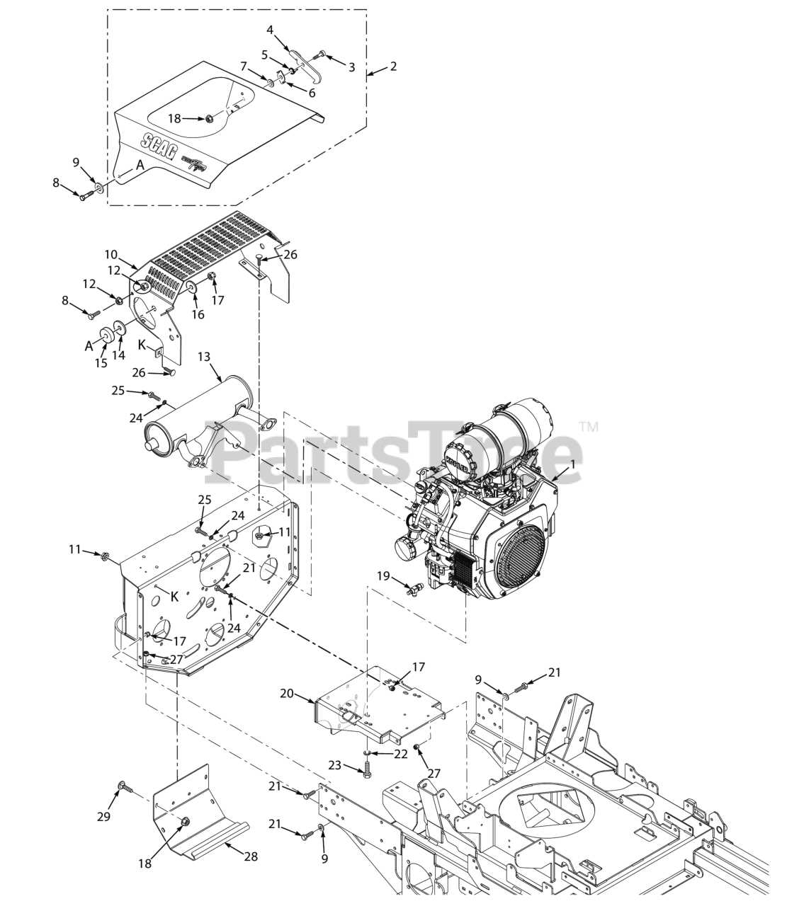 scag turf tiger parts diagram