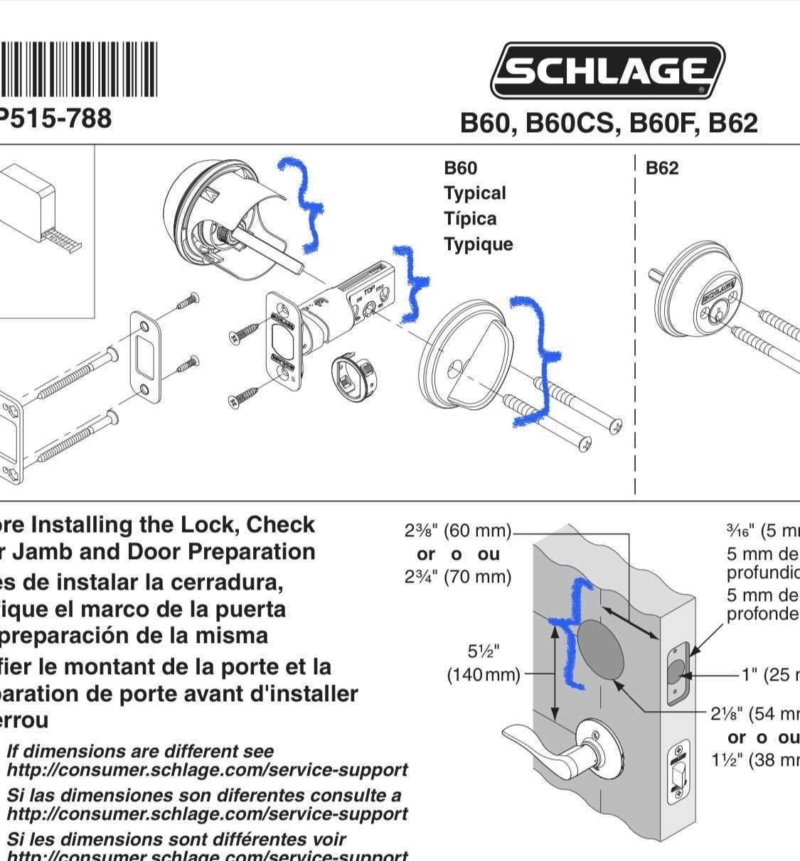 schlage parts diagram