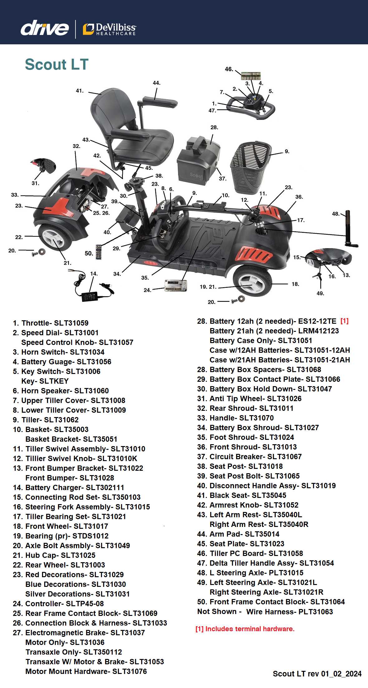 scooter parts diagram