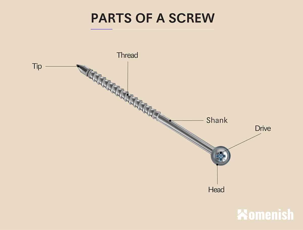 screw parts diagram