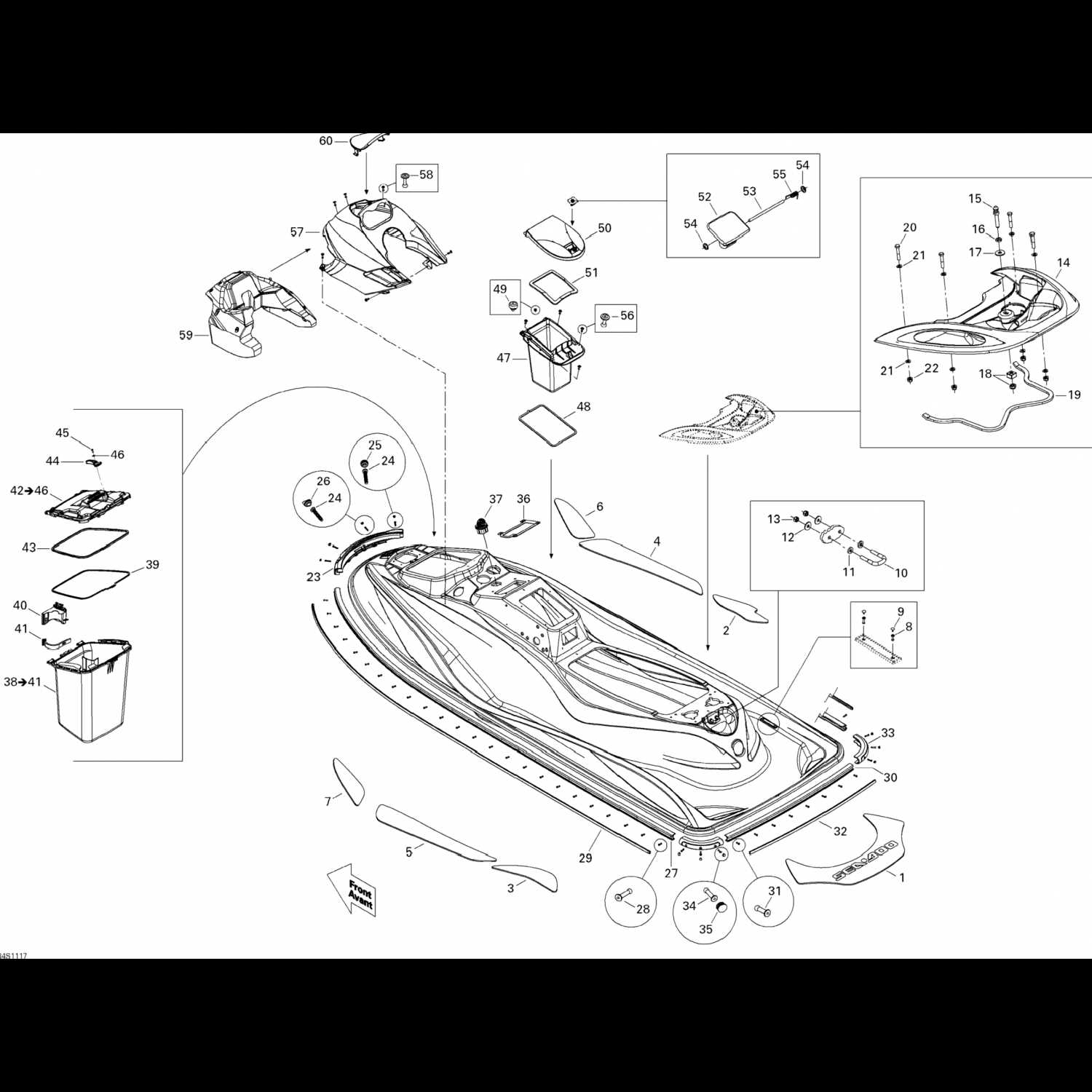 sea doo gti 130 parts diagram