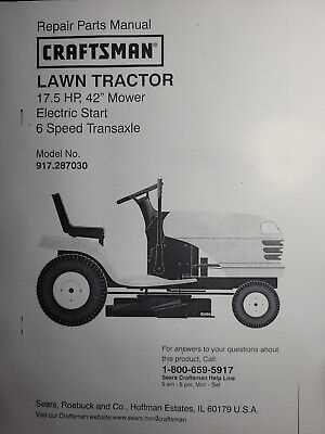 sears lawn tractor parts diagram