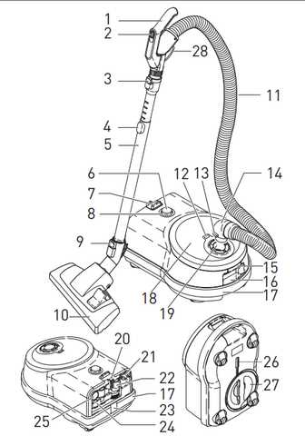 sebo vacuum parts diagram