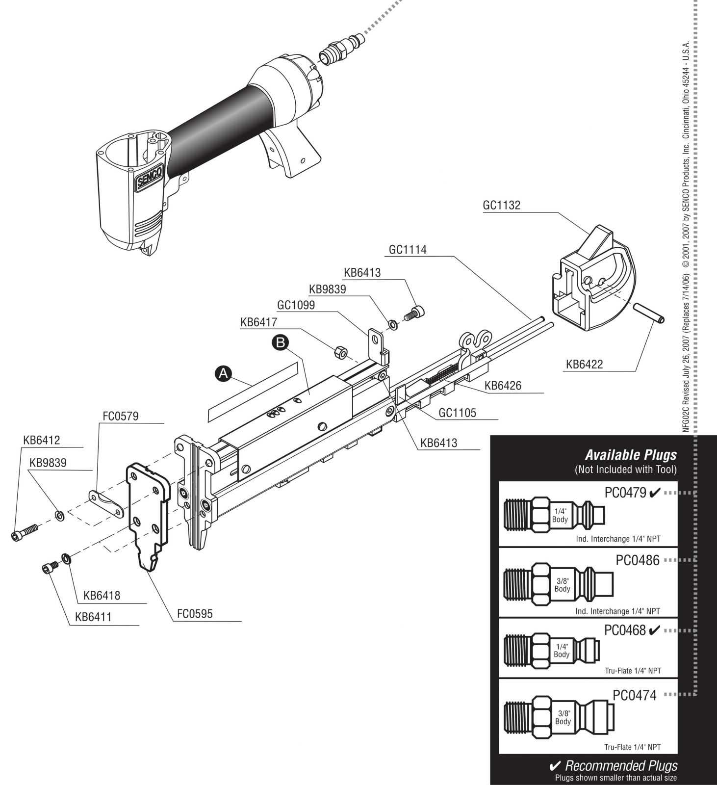 senco finishpro 35 parts diagram